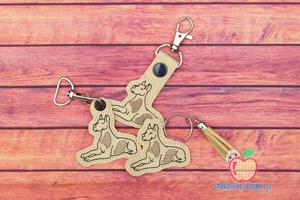 Great Dane Keyfob Keychain ITH