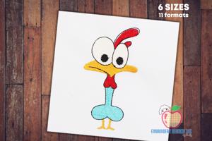 The Chicken Made As The Cartoon Quick Stitch