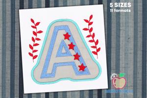 Letter A Double Applique