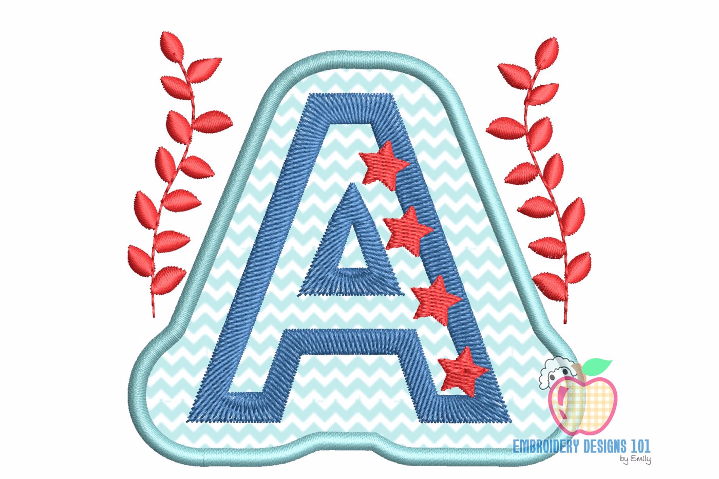 Letter A Double Applique