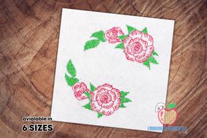 Red Rose for Valentine Day Quick Stitch