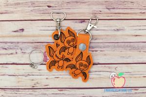 Halloween Bat ITH Key Fob Pattern