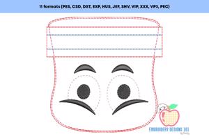 Oogly Eyes ITH Zipper Bag 4x4