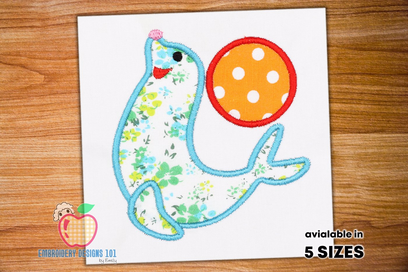 Playful Seal Applique