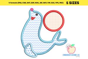 Playful Seal Applique