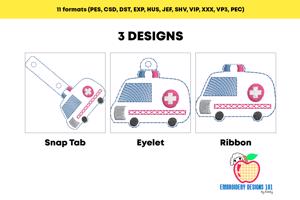 Ambulance ITH Keyfob Design