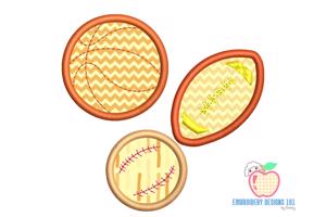 Sports Balls Applique Design