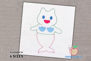 Cute Cat Mermaid Quick Stitch