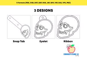 Human Skull ITH Keyfob Design