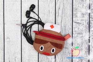 Nurse with Cap In The Hoop Zipper Bag 4x4