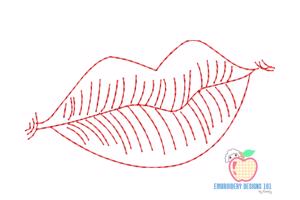 Hot Red Lips Quick Design