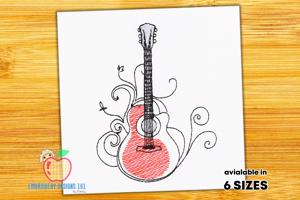 Acoustic Guitar Design Quick Stitch