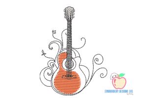 Acoustic Guitar Design Quick Stitch