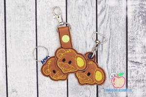 Cute Dog ITH Key Fob Pattern