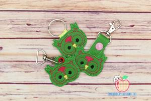 Hoot Owl ITH Key Fob Pattern