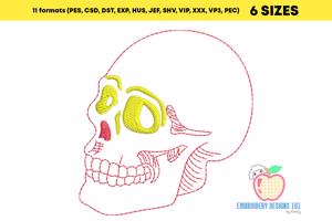 Human Skull Quick Stitch