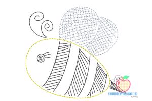 Flying Bumble Bee Bean Stitch