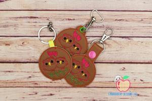 Owl Valentine Couple In The Hoop Keyfob