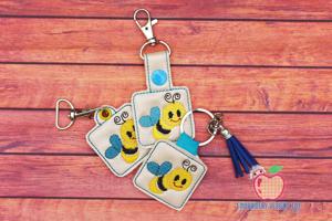 Friendly Cute Bee Keyfob Keychain ITH