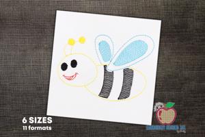 Flying Cartoon Bumblebee Quick Stitch