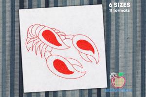 Cute Cartoon Lobster Quick Stitch