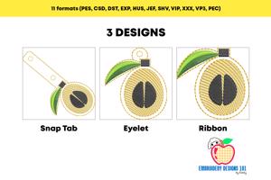 Fresh Loquat ITH Keyfob Design