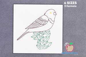 Old World sparrow Line Art