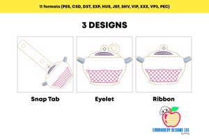 Tureen Pot ITH Keyfob Design