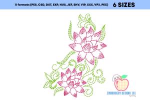 Lotus Flower Set Running Line