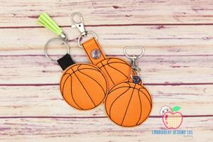 Basketball Heart In The Hoop Keyfob