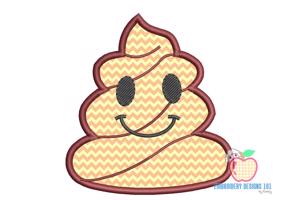 Poop Emoji Applique