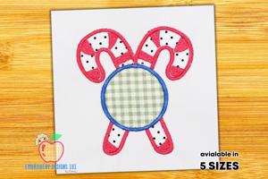 Candy frame Applique