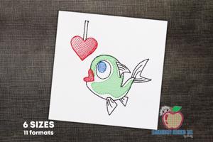 Fish in Love Quick Stitch