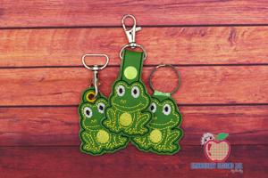 Frog Zipper ITH Keyfob Design