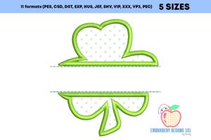 Shamrock Leaf with Monogram Applique