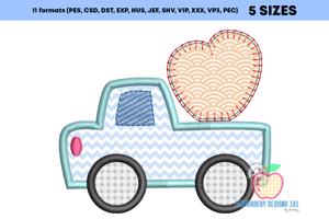 Truck Heart Applique