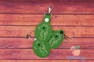 sea horse ITH Key Fob Pattern