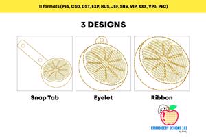 Half Cutted Citron ITH Keyfob Design