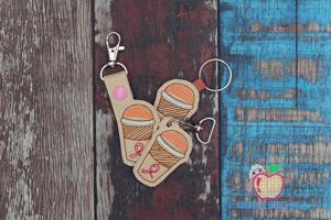 Awareness Ribbon To Go Drink Cup In The Hoop Keyfob