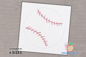 Leather Baseball Running Line