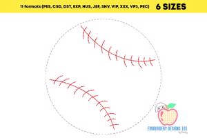 Leather Baseball Running Line