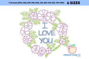 Decorative Floral Wreath Quick Stitch