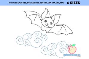 Flying Halloween Bat Running Line