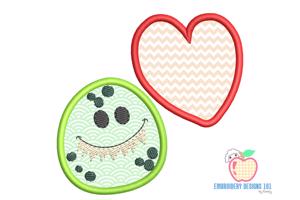 Monster With Heart Applique