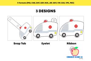 Ambulance ITH Keyfob Design