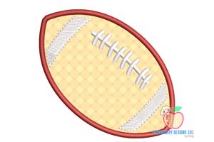 Football Applique Embroidery Design