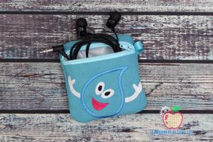 Water Drop with Arms In The Hoop Zipper Bag 4x4