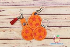 Foot ball ITH Key Fob Pattern