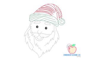 christmas santa claus Bean Stitch