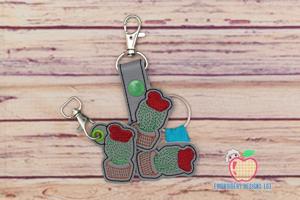 Cactus Flowering ITH Key Fob Pattern